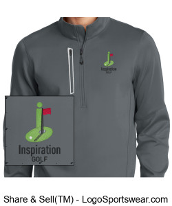 OGIO Inspiration Golf 1/4 Zip Design Zoom